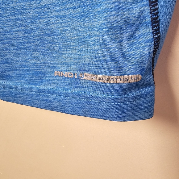 And1 T-Shirt Blue Size Large And1 Stop Sweating Me - Picture 3 of 10